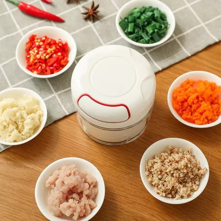 Mini Speedy Chopper – Manual Garlic & Vegetable Slicer