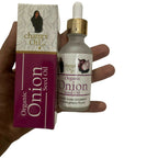 Organic Onion Hair Oil, Cold-Pressed Growth & Strength Formula, for Unisex