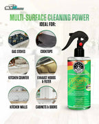 Kitchen Cleaner & Degreaser – Heavy Duty, Germ-Killing & Grease-Fighting Formula | THREE GUYS – German Engineered (250) ML