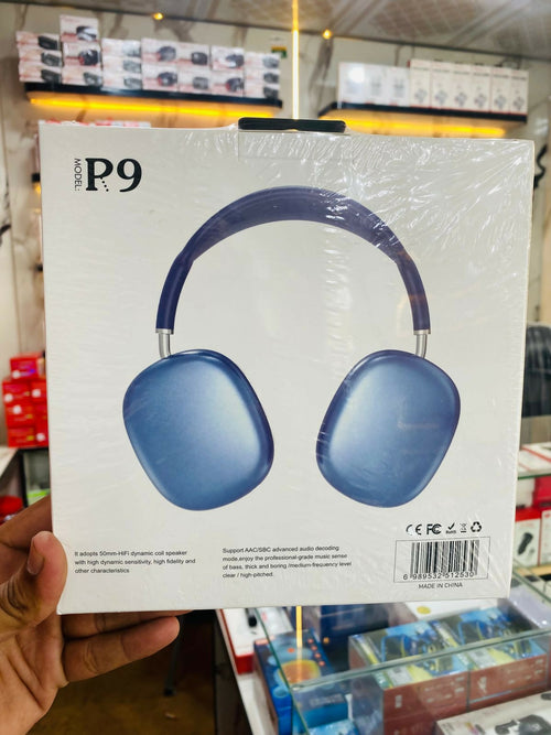 P9 Wireless Bluetooth Headphones – Fidelity Stereo Sound with Foldable Design, Soft Cushion Comfort, and Multi-Mode Playback ( Mix Color)