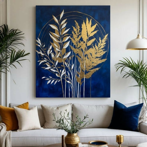 Leafs Design Stickytiles Frame Providing Stylish Natural Pattern Elegant Modern Appearance - 12*16