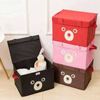 Panda Storage Box – Foldable Cartoon Cube Organizer for Kids, Toys, Clothes & Books
