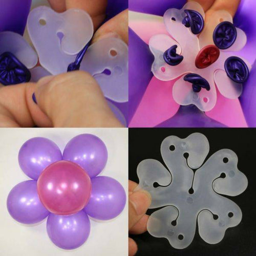 Pack of 10 Balloons Clips – Flower Stand Balloon Holders for Birthday, Wedding & Party Decorations