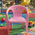 Number And Letters Design Kids Chair
