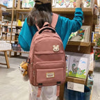 Trendy Korean Backpack for Students Durable School College Bag