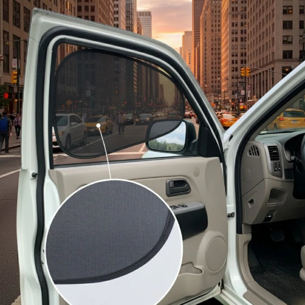 4 Pcs Universal Car Sun Shades UV Protection Window Curtains