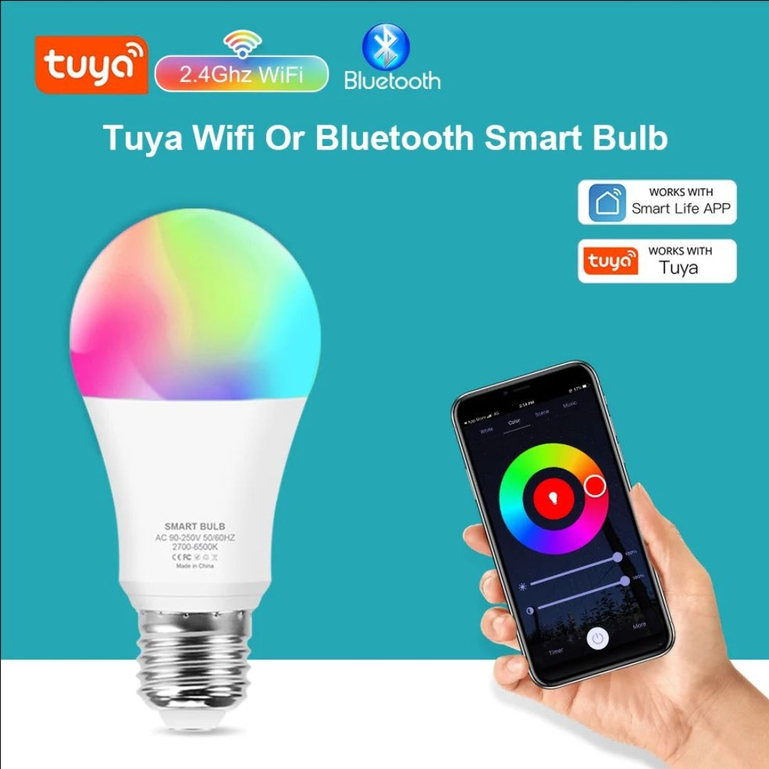 Tenpl Smart RGB Bulb 13W – Multi-Color LED Light, AC 220V