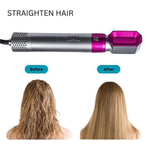 5-in-1 Hair Styling Tool Kit Blow Dryer, Curler & Comb, for Unisex uses