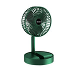 Fan, Portable USB Rechargeable Folding, Telescopic Desktop Table