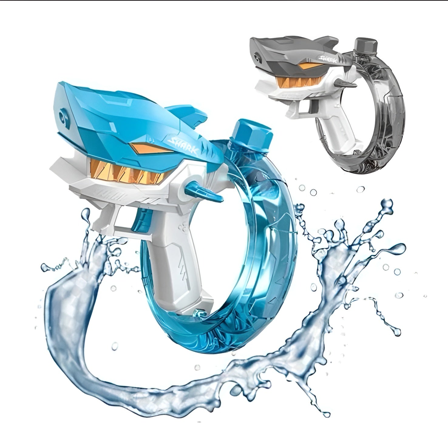 Rechargeable Shark Water Gun, High Pressure Electric Water Blaster Toy for Kids
