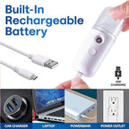 Nano Facial Mist Sprayer Portable USB Rechargeable Hydration Device