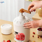 Manual Ice Shaver, Portable Hand-Crank Snow Cone & Slush Maker