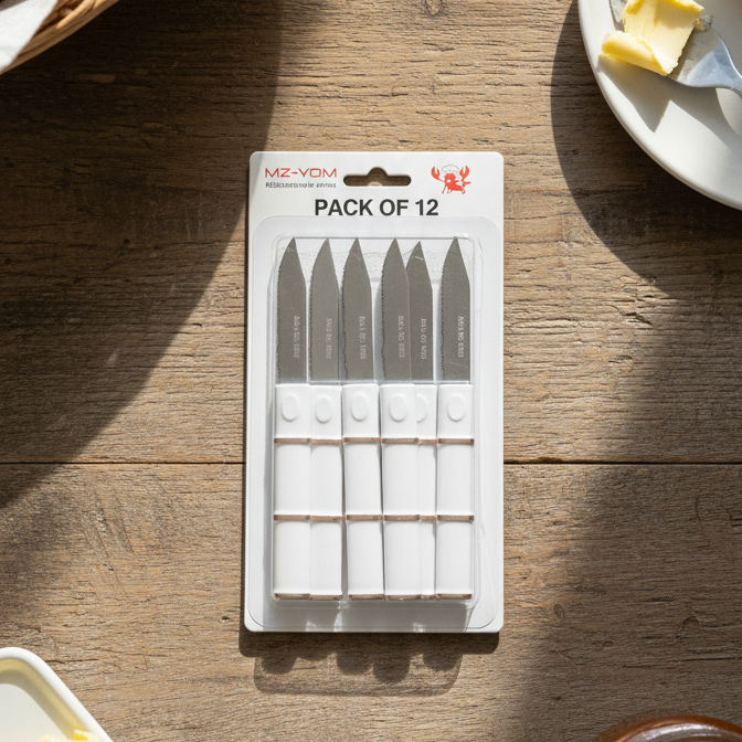 12 Piece Knife Set | Professional Stainless Steel Kitchen Knives With Ergonomic Handles | Sharp, Durable, Anti-Rust Blades for Cooking & Food Prep