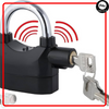 Heavy Duty Anti-Theft Alarm Lock with Built-in Security Siren | Smart Stainless Steel Padlock | Weatherproof Outdoor Lock for Bike, Motorcycle, Gate & Door | Universal Security Lock with Motion Detection, 110dB Loud Siren & 3 Keys