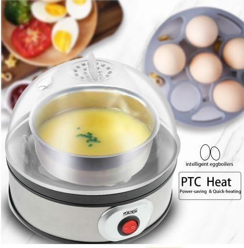 DSP Professional 350W Electric Egg Boiler, With Steam Rack And Measuring Cup