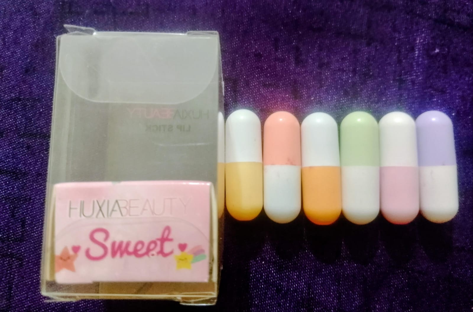 Mini Capsule Lipstick Set 6 Pcs Matte Multicolor Collection