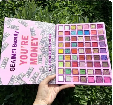 63-Color Eyeshadow Palette – Matte, Shimmer & Glitter