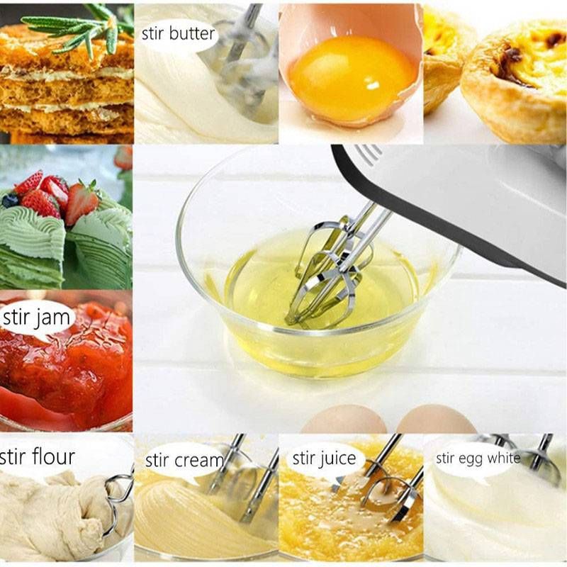 DH-133 Scarlett Multifunctional 7 Speed Mini Mixer Electric Food Blender Scarlett Handheld Mixer Egg Beater Automatic Cream Food Cake Baking Dough Mixer