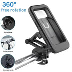 Bike Handlebar Waterproof Case Phone Holder – Full Touch Screen, Secure Mount for Cycling & Travel