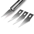 Pen Knife | Detail Precision cutting tool | Paper , model making , etching , carving cutter with 6 Blades + 1 Handle