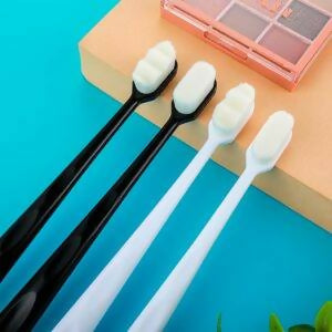 1Pc Soft Tooth Brush Micro Nano Tooth Brush For Sensitive Gums With Extra Soft Floss Random Color