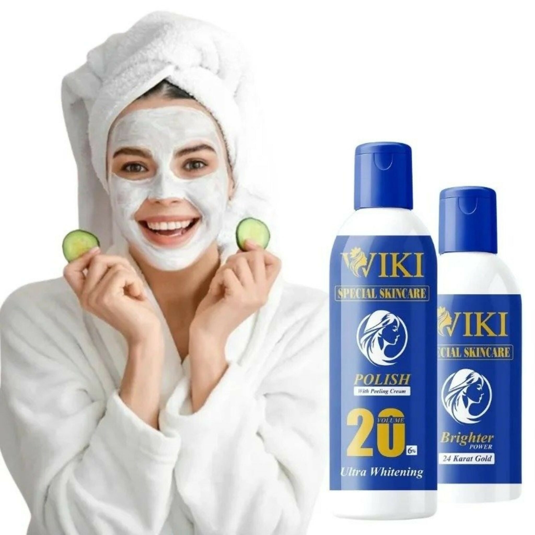 WIKI Special Skincare Brighter Power 24K Gold & 2 in 1 Polish with Peeling Cream