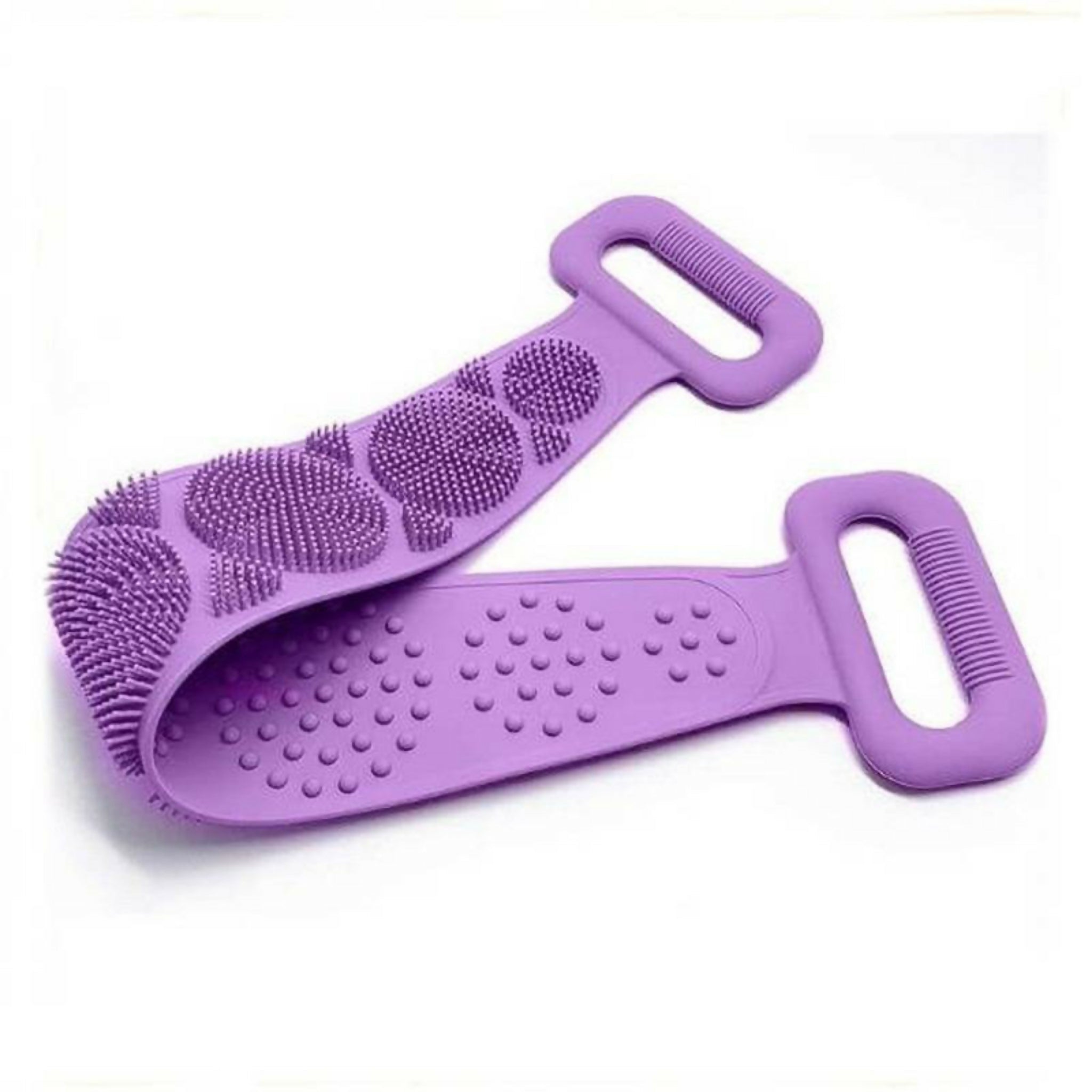 Silicone Back Scrubber Strap – Soft Exfoliating Body Wash Belt for Bath & Shower | Random Color