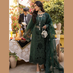 Unstitched Suit, Bin Ilyas Three Piece Luxury, Premium Pure Lawn Fabric