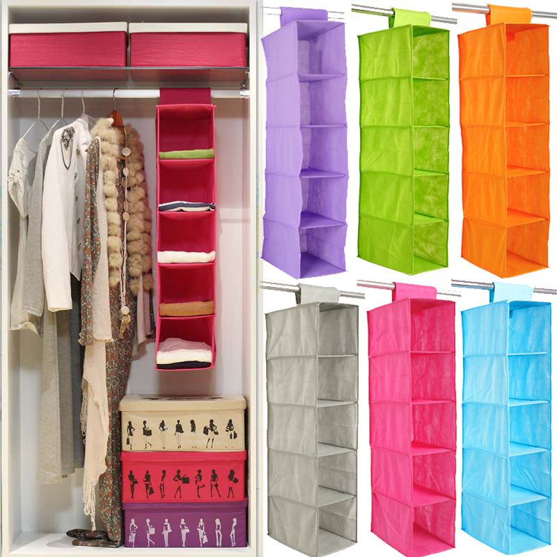 Bag, Hanging Storage Organizer Multi Pocket Closet Organizer