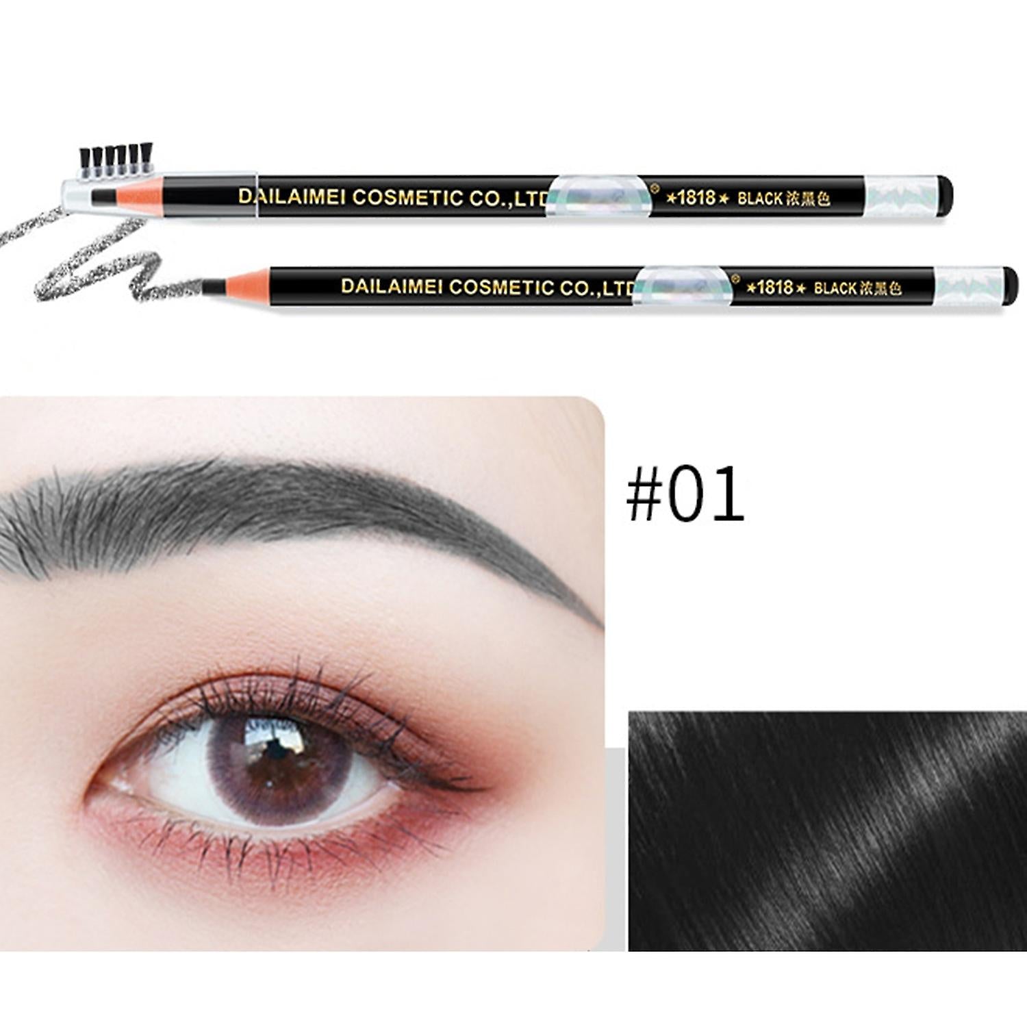 Eyebrow Pencil, Waterproof Long Lasting Brow Pencil Set - Pack of 12