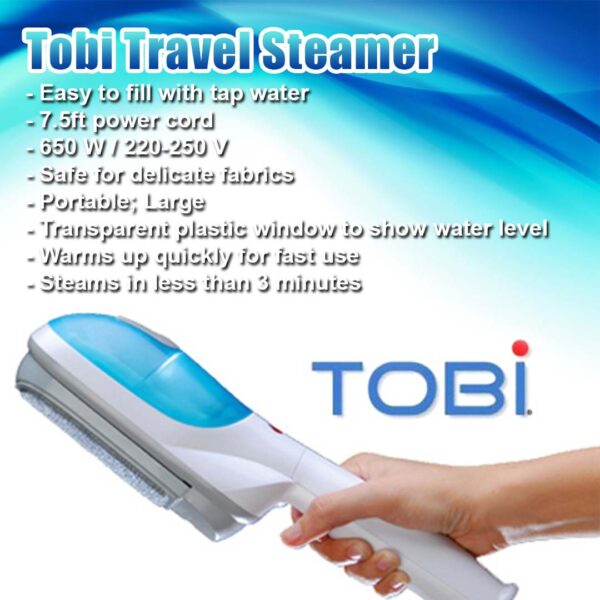 Steamer, Portable Garment for Clothes Wrinkle Removal and Fabric Care