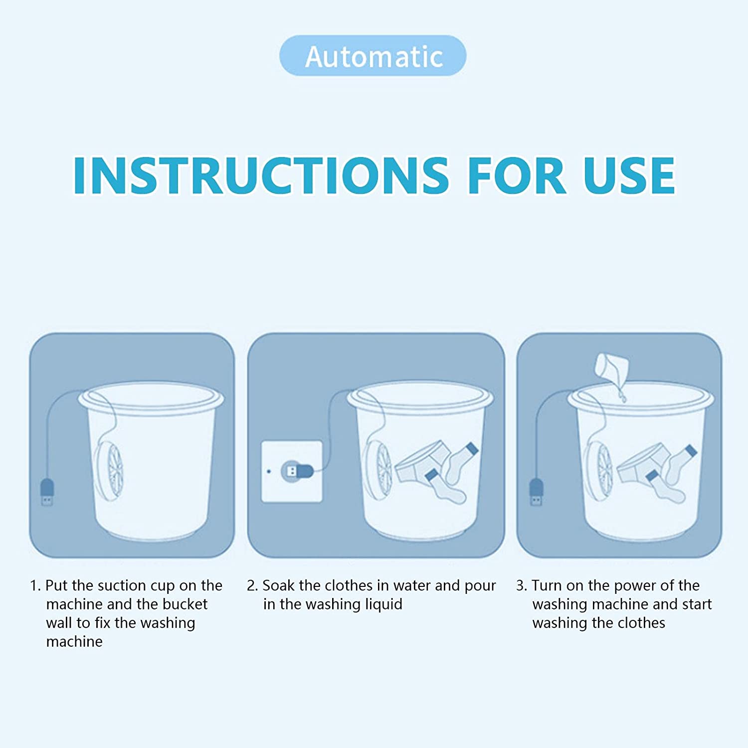 Washing Machine, Mini  Portable Ultrasonic Turbine Washer