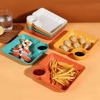 4 Pcs Snack Plate Set
