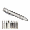 Precision Screwdriver Set, 8-in-1, Magnetic Tip, Alloy Handle, Multi-Function Etching Tool