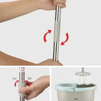 360 Degree Spin Mop With Bucket And Microfiber Head