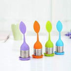 Tea Infuser, Reusable with Silicone Lid for Loose Leaf Tea