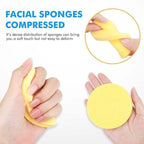 Face Cleansing Sponge Pads Soft Exfoliating Makeup Sponges - 12 Pcs