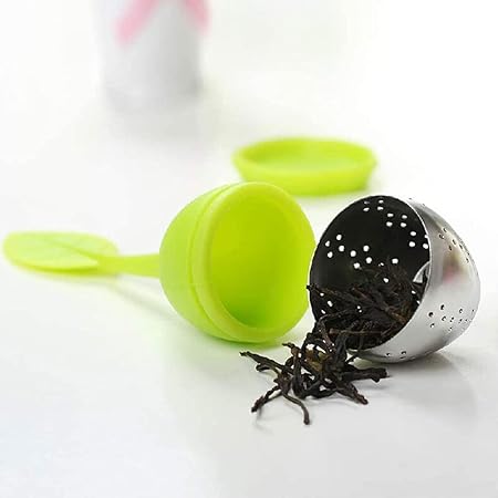 Tea Infuser, Reusable with Silicone Lid for Loose Leaf Tea