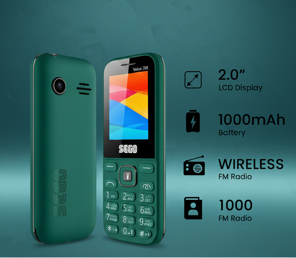 SEGO Value 200 – 2.0" LCD Dual SIM Mobile