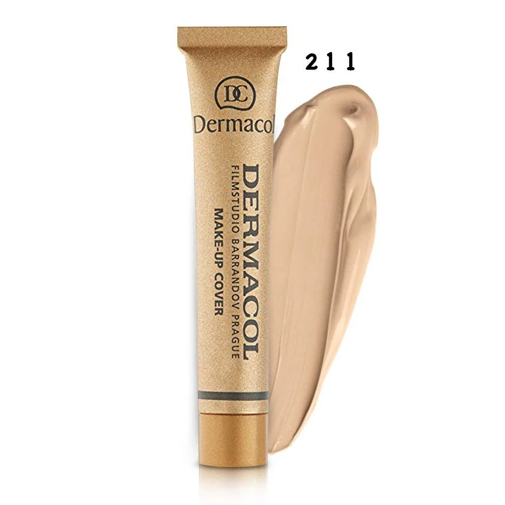 Foundation, Dermacol Makeup Cover, Waterproof Liquid, Smooth Finish Coverage