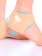 Silicone Gel Heel Pad Socks | Pain Relief & Anti‑Crack | 1 Pair Heel Guards & Protectors for Men & Women