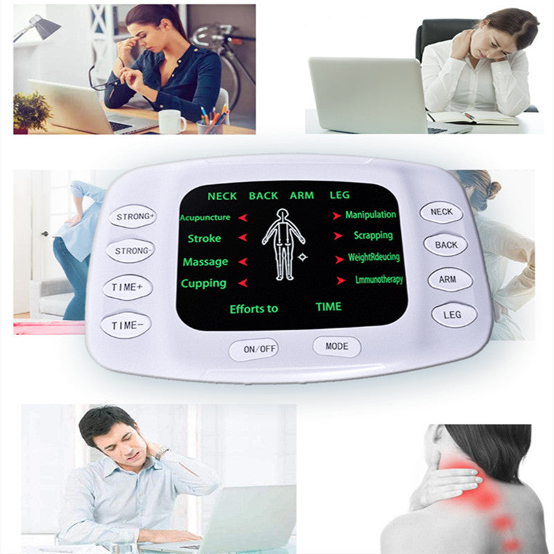 Massager Machine, Digital Therapy with Electrode Pads and Slippers