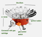 Portable Camping Mini Gas Stove, Compact Outdoor Cooking Solution