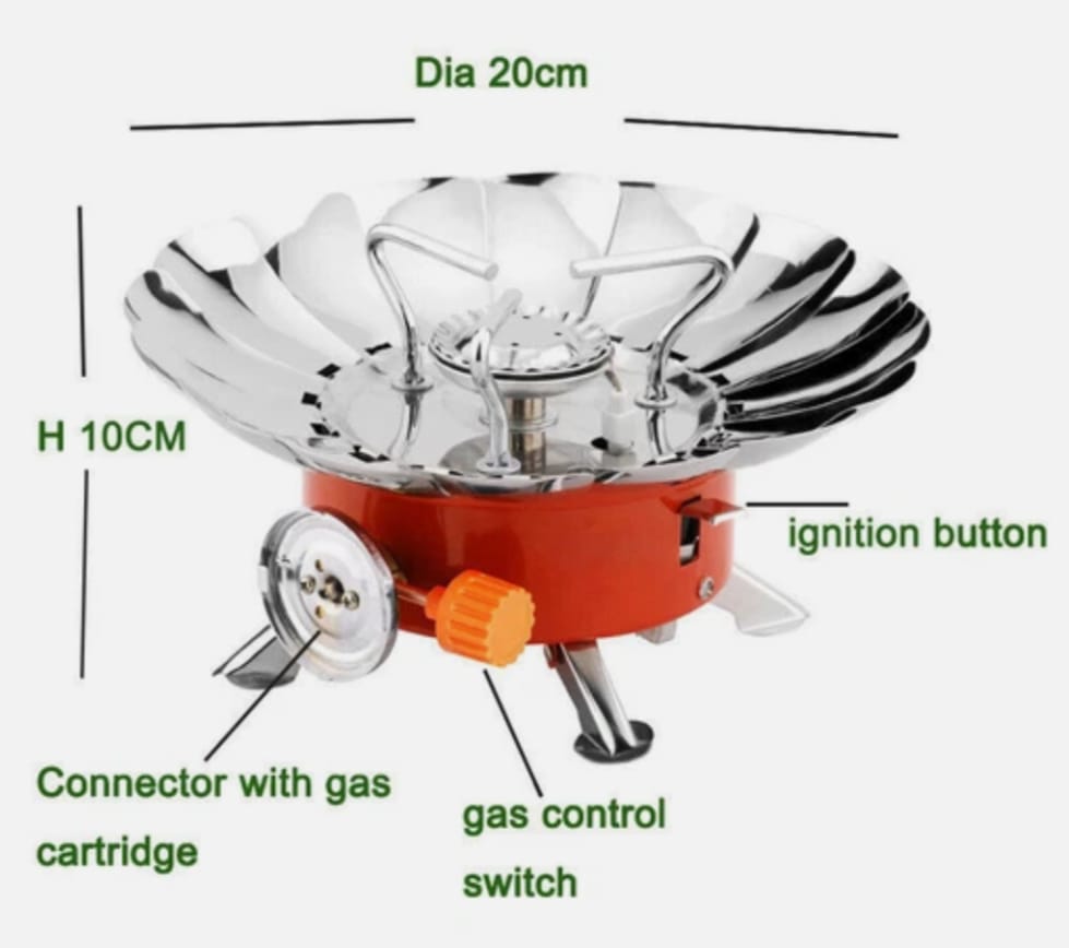 Portable Camping Mini Gas Stove, Compact Outdoor Cooking Solution