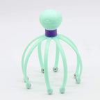 Octopus Shape Manual Head Scalp Massager 8 Roller Ball Design