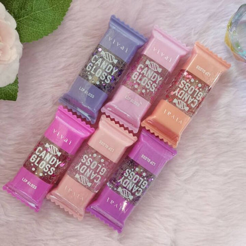 Cute Candy Lip Gloss Pack Of 6 Glossy Hydrating Set