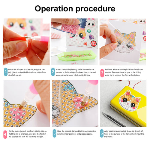 Cartoon Diamond Painting Craft Kit for Kids