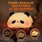Cute Panda Silicone Night Light – Soft LED Bedside Lamp