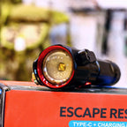 RL-2210 Rechargeable LED Emergency Flashlight, Multifunction Torch with Side Work Light