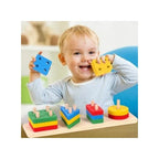 Wooden Puzzle Geometric Shape Sorter Learning Game for Kids